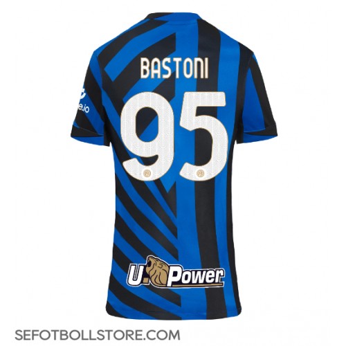 Inter Milan Alessandro Bastoni #95 Replika Hemmatröja Dam 2024-25 Kortärmad